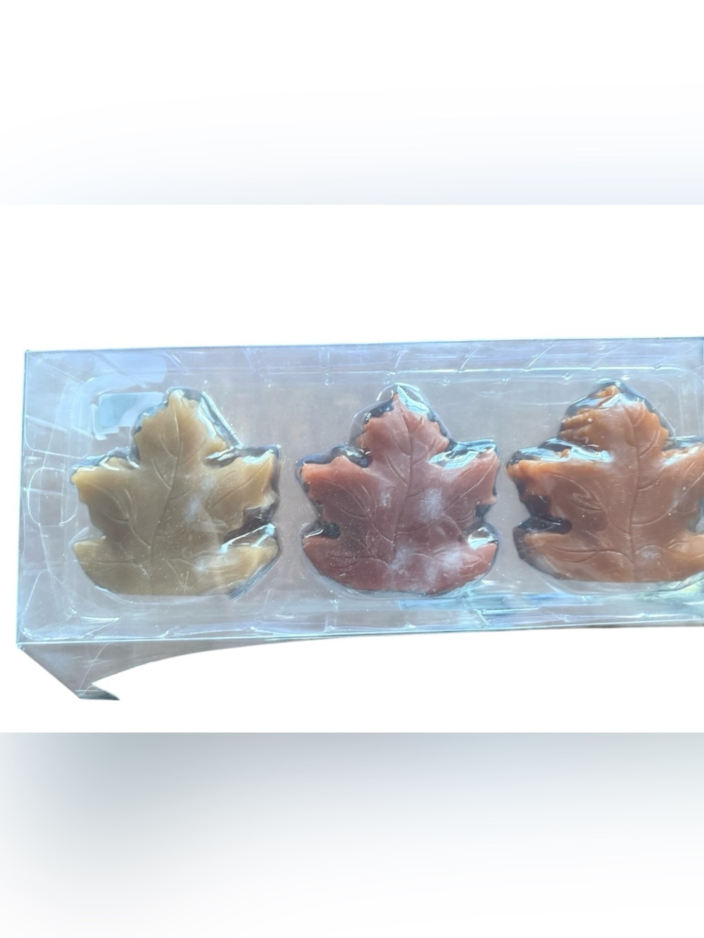 Mikasa Set of 3 LED Fall Leaf Figurines NIP